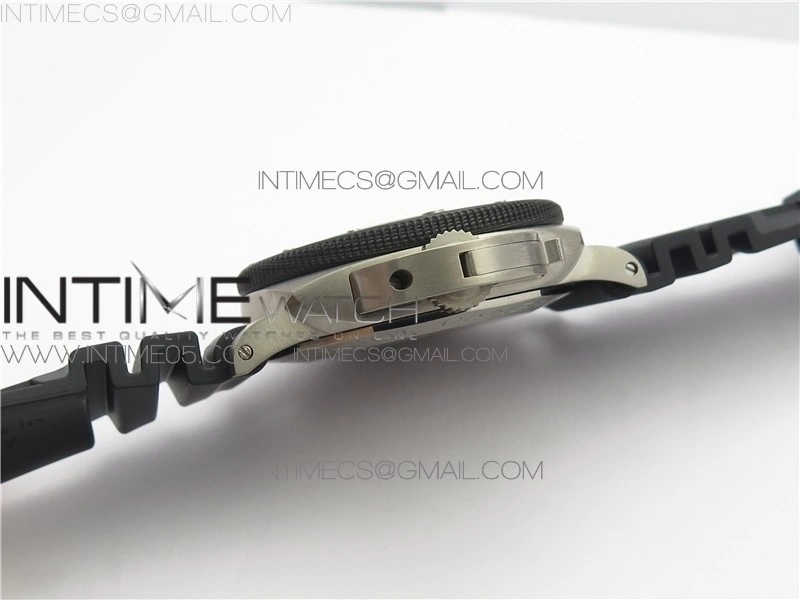 PAM799 Titanium VSF Best Edition Carbotech Bezel Black Dial on Rubber Strap P.9010 Clone